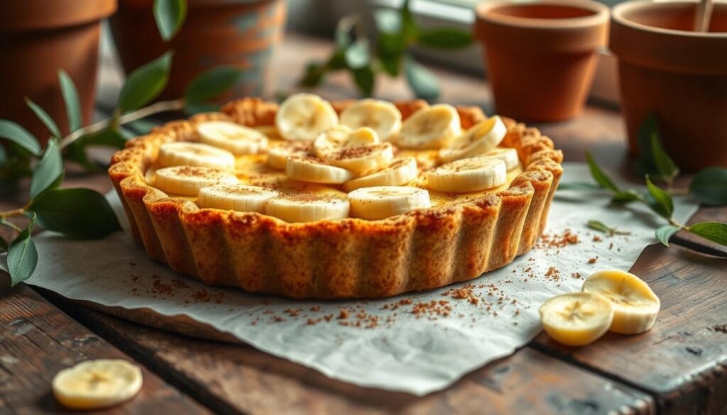 banana terracotta pie banana terracotta pie